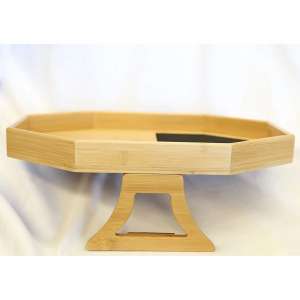 A&N Creations Sofa Arm Table, Natural Bamboo