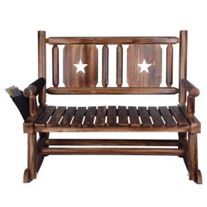 XCSource Brown Outdoor Double Rocking Chair