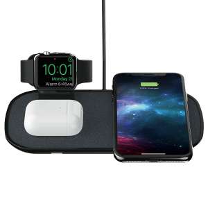 mophie 3-in-1 Wireless Charging Pad - Black
