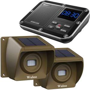 Wuloo Wireless Outside Solar Driveway Alarm