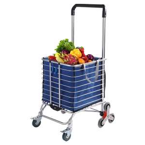 UIFER Grocery Cart with Wheels Heavy-Duty Swivel Rolling Wheels