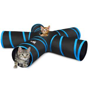 Pawaboo Cat Toys 5-Way Cat Tunnels Extensible Collapsible Play Tent
