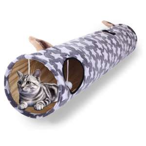 LUCKITTY Large Cat Toy Collapsible Tunnel for Cat