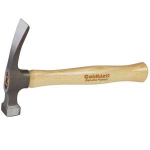 GOLDBLATT Brick Hammer 20 Oz 12 Inches Hickory Wood Handle