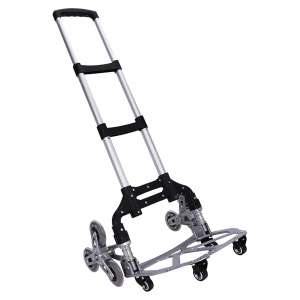 Woqed Stair Climbing 10 Wheel Trolley with Bag