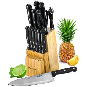KitchN'Wares Knife Set With Wooden Block