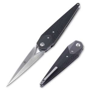 Kizer Tactical Folding Black Carbon Fiber Knife