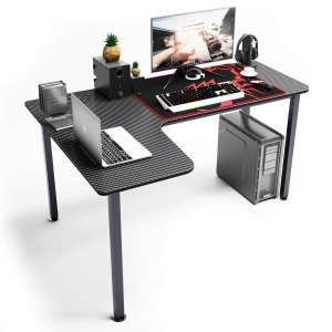 SogesGame L Shaped Gaming Computer Desk for Office Home