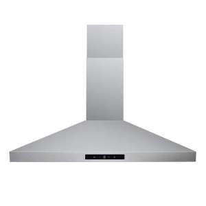 DKB 30 Inches Range Hood 400 CFM 3 Speed Brushed Stainless Steel