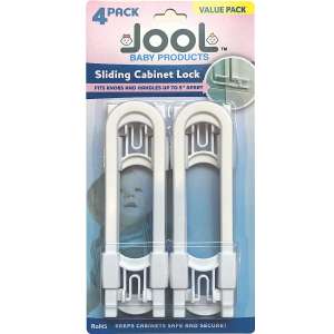 Jool Baby Products Child Safety Sliding Cabinet Locks 4 Pack