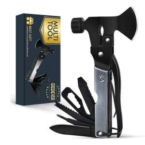 GREENEVER Multitool Camping Gear 14 In 1 Hatchet with Axe Hammer Saw