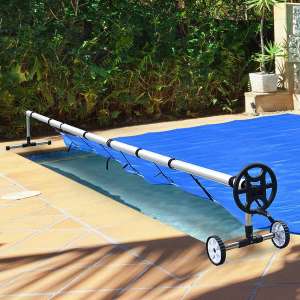 charaHOME Pool Cover Reel for Inground Pools