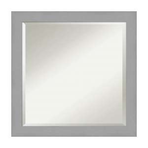 Amanti Art Bathroom Wall Mirror - Silver, Medium